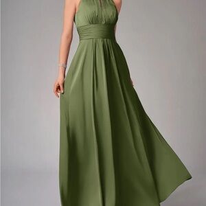 Azazie Bonnie Olive Dress